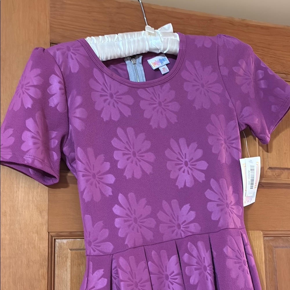 Purple Floral Kids Dress